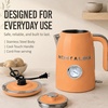 image:imageRetro 17L Electric Kettle Stainless Steel 1500W Fast Boil CreamOrange