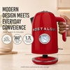 image:imageRetro 17L Electric Kettle Stainless Steel 1500W Fast Boil CreamRed