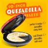 image:imageTaco Tuesday Deluxe 10inch 6Wedge Electric Quesadilla Maker with Extra Stuffing Latch Red10Inch Quesadilla Maker