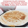 image:imageTaco Tuesday Deluxe 10inch 6Wedge Electric Quesadilla Maker with Extra Stuffing Latch Red10Inch Quesadilla Maker Original