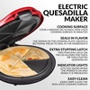 image:imageTaco Tuesday Deluxe 10inch 6Wedge Electric Quesadilla Maker with Extra Stuffing Latch Red10Inch Quesadilla Maker Original