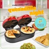 image:imageTaco Tuesday Deluxe 10inch 6Wedge Electric Quesadilla Maker with Extra Stuffing Latch Red5Inch Double Quesadilla Maker