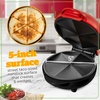 image:imageTaco Tuesday Deluxe 10inch 6Wedge Electric Quesadilla Maker with Extra Stuffing Latch Red5Inch Quesadilla Maker