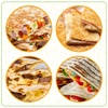 image:imageTaco Tuesday Deluxe 10inch 6Wedge Electric Quesadilla Maker with Extra Stuffing Latch Red5Inch Quesadilla Maker
