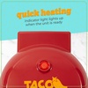 image:imageTaco Tuesday Deluxe 10inch 6Wedge Electric Quesadilla Maker with Extra Stuffing Latch Red5Inch Quesadilla Maker