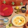 image:imageTaco Tuesday Deluxe 10inch 6Wedge Electric Quesadilla Maker with Extra Stuffing Latch RedQuesadilla Maker