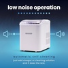 image:imageThermostar Automatic SelfCleaning Portable Electric Countertop Ice Maker Machine with Handle 26 Pounds in 24 Hours with Ice Scoop and Basket Perfect for Water Bottles Mixed Drinks Parties AquaWhite