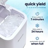 image:imageThermostar Automatic SelfCleaning Portable Electric Countertop Ice Maker Machine with Handle 26 Pounds in 24 Hours with Ice Scoop and Basket Perfect for Water Bottles Mixed Drinks Parties AquaWhite