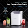 image:imageThermostar Automatic SelfCleaning Portable Electric Countertop Ice Maker Machine with Handle 26 Pounds in 24 Hours with Ice Scoop and Basket Perfect for Water Bottles Mixed Drinks Parties AquaWhite