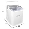 image:imageThermostar Automatic SelfCleaning Portable Electric Countertop Ice Maker Machine with Handle 26 Pounds in 24 Hours with Ice Scoop and Basket Perfect for Water Bottles Mixed Drinks Parties AquaWhite