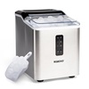 image:imageIgloo Automatic Ice Maker Self Cleaning Countertop Size 26 Pounds in 24 Hours 9 Large or Small Ice Cubes in 7 Minutes LED Control Panel Scoop Included Perfect for Water Bottles Mixed DrinksStainless Steel