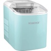 image:imageIgloo Portable Ice Maker with Scoop  Ice Maker with LED Control Panel amp 15 Quart Water Tank  Stainless Ice Cube Maker Produces 26 Lbs of Ice in 24 Hours with 9 Large or Small Cubes in 7 MinutesTurquoise