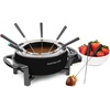 image:imageNostalgia 12Cup Electric Fondue Pot Set for Cheese amp Chocolate  8 ColorCoded Forks Temperature Control  Stainless Steel Kitchen Gadgets and Appliances for Hors dOeuvres and More  AquaBlack
