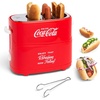 image:imageNostalgia 2 Slot Hot Dog and Bun Toaster with Mini Tongs Retro Hot Dog Toaster Hot Dog Cooker that Works with Chicken Turkey Veggie Links Sausages and Brats Metallic RedHot Dog Toaster