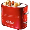 image:imageNostalgia 2 Slot Hot Dog and Bun Toaster with Mini Tongs Retro Hot Dog Toaster Hot Dog Cooker that Works with Chicken Turkey Veggie Links Sausages and Brats Metallic RedMetallic Red