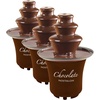 image:imageNostalgia 3 Tier Electric Chocolate Fondue Fountain Machine for Parties  Melts Cheese Queso Candy and Liqueur  Dip Strawberries Apple Wedges Vegetables and More  8Ounce  Brown3 Tier Pack of 3