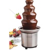 image:imageNostalgia 4 Tier Electric Chocolate Fondue Fountain Machine for Parties  Melts Cheese Queso Candy and Liqueur  Dip Strawberries Apple Wedges Vegetables and More  32Ounce  Stainless SteelStainless Fountain