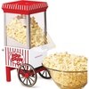 image:imageNostalgia Air Popper Popcorn Maker  OilFree Popcorn Machine Pops Up To 16 Cups with Hot Air for Movie Night Snacks  Aqua Popcorn Popper with Swirling Air Chamber amp Measuring Cup for Precise PoppingWhite Red