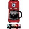 image:imageNostalgia Classic Retro 10 Cup Coffee Maker  OneTouch Drip Brew Reusable Filter  AntiDrip Auto Shutoff amp Time Display  Dishwasher Safe 50 oz Carafe  AquaRed