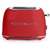 image:imageNostalgia Classic Retro 2Slice Toaster Vintage Design Enamel Coated Steel Body Wide Slots for all Breads Crumb Tray Cord Storage DefrostCancel and Bagel Function amp 6 Toasting Levels AquaRed