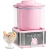 image:imageNostalgia Electric Ice Cream Maker with 2Qt Double Insulated Gel Canister amp Stainless Steel Base  Makes Sorbet Soft Serve and Frozen Yogurt  AquaStainless Pink
