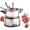 image:imageNostalgia FPS200 6Cup Stainless Steel Electric Fondue Pot with Temperature Control 6 ColorCoded Forks and Removable Pot  Perfect for Chocolate Caramel Cheese Sauces and MoreStainless Steel