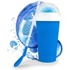 image:imageNostalgia KoolAid Squeezy Slush 10 Oz Cup for Instant Slushes from any Drink Soda or Juice with Dome and Reusable Spoon Straw Blue