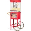 image:imageNostalgia Popcorn Maker Machine  Professional Cart With 10 Oz Kettle Makes Up to 40 Cups  Vintage Lincoln Popper Popcorn Machine Movie Theater Style  BlackRed Candy Cart