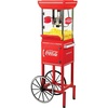 image:imageNostalgia Popcorn Maker Machine  Professional Cart With 25 Oz Kettle Makes Up to 10 Cups  Vintage Popcorn Machine Movie Theater Style  Red amp WhiteCoke Red