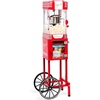 image:imageNostalgia Popcorn Maker Machine  Professional Cart With 25 Oz Kettle Makes Up to 10 Cups  Vintage Popcorn Machine Movie Theater Style  Red amp WhiteMetallic Red