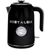 image:imageNostalgia Retro Stainless Steel Electric Tea And Water Kettle 17 Liters AutoShut Off amp BoilDry Protection Water Level Indicator Window AquaBlack