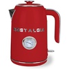 image:imageNostalgia Retro Stainless Steel Electric Tea And Water Kettle 17 Liters AutoShut Off amp BoilDry Protection Water Level Indicator Window AquaRed