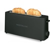 image:imageNostalgia Slim 2Slice Toaster  Wide Slot  SpaceSaving Design  Adjustable Browning Dial  10inch Long Slot Fits 2 Slices of Bread or Bagel Halves  Dropdown Crumb Tray  BlackberryBlack