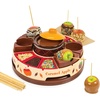 image:imageNostalgia Tabletop Indoor Electric Smores Maker  Smores Kit With Marshmallow Roasting Sticks and 4 Trays for Graham Crackers Chocolate and Marshmallows  Movie Night Supplies  BrownCaramel Apple Maker