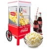 image:imageNostalgia Vintage HotAir Popcorn Maker Machine  Makes Up to 12 Cups  OilFree  Healthier Popcorn  Classic StandUp Cart With Wheels  Includes Kernel Measuring Cup  White amp RedWhite and Red