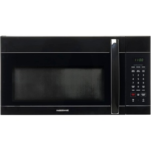 image:imageFarberware 17 Cu Ft OvertheRange Microwave Oven  1000 Watts Power Auto Cook Settings Defrost Easy Clean and Child Safety Lock  StainlessBlack