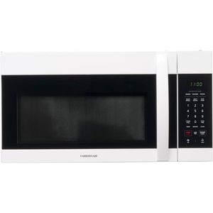 image:imageFarberware 17 Cu Ft OvertheRange Microwave Oven  1000 Watts Power Auto Cook Settings Defrost Easy Clean and Child Safety Lock  StainlessWhite