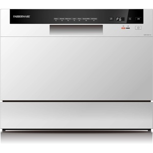image:imageFarberware Compact 6Place Setting Dishwasher  Portable Mini Countertop Dishwasher with 7 Wash Programs  Perfect for Small Spaces Like Apartment Dorm Boat CamperRVWhiteBlack