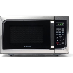 image:imageFarberware Countertop Microwave 900 Watts 09 cu ft  Microwave Oven With LED Lighting and Child Lock  Perfect for Apartments and Dorms  Easy Clean Brushed Stainless SteelBrushed Stainless