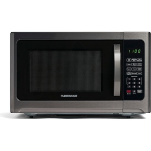 image:imageFarberware FM11WHA Microwave Oven 11 Cu Ft WhiteBlack Stainless