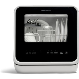 image:imageFarberware Portable Countertop Dishwasher with 5Liter Builtin Water Tank  5Program System for Home RV and Apartment  Wash Dishes Glass and Baby ProductsBlackWhite