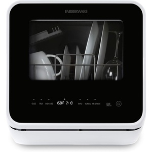 image:imageFarberware Portable Countertop Dishwasher with 5Liter Builtin Water Tank  5Program System for Home RV and Apartment  Wash Dishes Glass and Baby ProductsBlackWhite Original