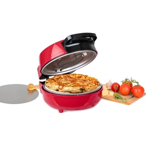 image:imageHomecraft Stone Baked Pizza Oven  12in Woodfired Style Indoor Electric Countertop Pizza Maker  Ceramic Stone amp Stainless Steel Peel  Variable Temp Control to 750F  Homemade Pizza in MinutesRedRed Pizza