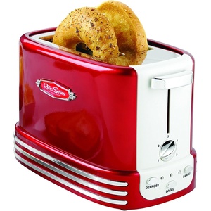 image:imageInspirex Touch Screen Toaster  2 Slice ExtraWide Slots  5 Bread Type and 6 Browning Levels  Defrost Reheat Favorite Single Slot Settings  Stainless SteelRed