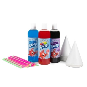 image:imageKoolAid Snow Cone Syrup Party Kit KoolAid Shaved Ice Comes with Straws Cups Spoons Flavors of Tropical Punch Grape Blue Raspberry Fun for Kids Celebrations Gifting MulticolorTropical Punch BLUE RASPBERRY GRAPE