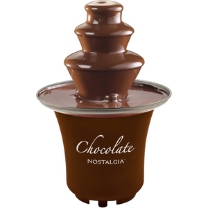 image:imageNostalgia 3 Tier Electric Chocolate Fondue Fountain Machine for Parties  Melts Cheese Queso Candy and Liqueur  Dip Strawberries Apple Wedges Vegetables and More  8Ounce  Brown3 Tier