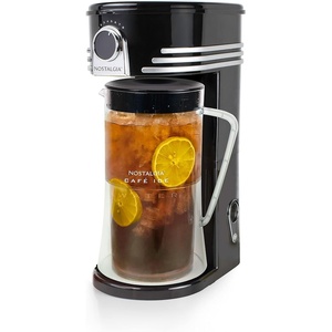 image:imageNostalgia 3Quart Iced Tea amp Coffee Brewing System With DoubleInsulated Pitcher Strength Selector amp Infuser Chamber Also Perfect For Lattes Lemonade Flavored Water BlackBlack