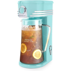 image:imageNostalgia 3Quart Iced Tea amp Coffee Brewing System With DoubleInsulated Pitcher Strength Selector amp Infuser Chamber Also Perfect For Lattes Lemonade Flavored Water BlackBlue