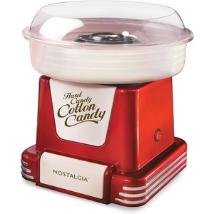 image:imageNostalgia Cotton Candy Machine  Retro Cotton Candy Machine for Kids with 2 Reusable Cones 1 Sugar Scoop and 1 Extractor Head  RedRed