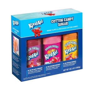 image:imageNostalgia Cotton Candy Variety Kit  3 Flossing Sugar Flavors Pink Vanilla Blue Raspberry Strawberry  7oz Bottles 4 Reusable Cones 10 Clear Bags with Twist Ties  Party Supplies13 x 3 x 8 inches